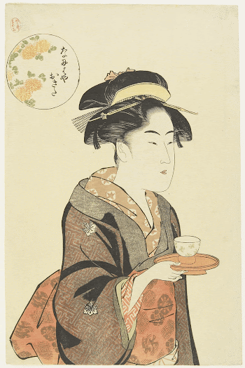 Waitress Okita of the Naniwaya | Free Photo - rawpixel
