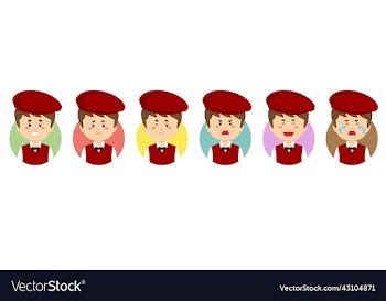 wales avatar with various expression