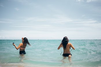Walking In Ocean Waves