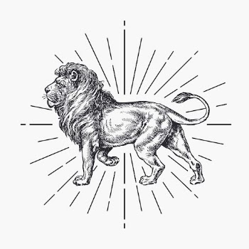 Walking lion clipart, vintage wildlife | Free Vector Illustration - rawpixel