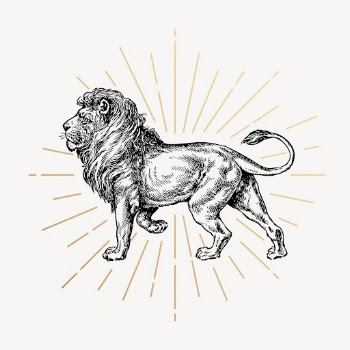 Walking lion drawing, vintage animal | Free Photo Illustration - rawpixel