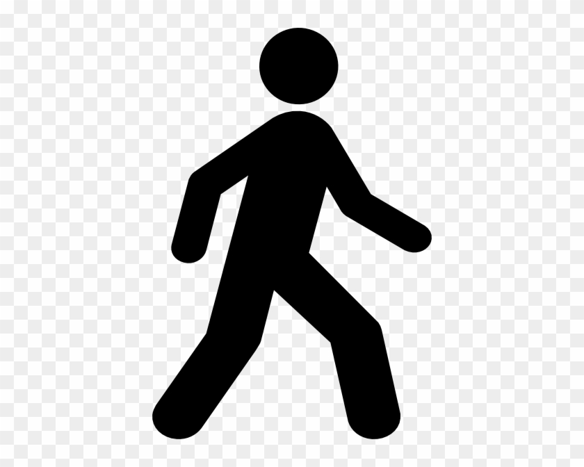 Walking Man Black Clip Art At Clker - Person Walking