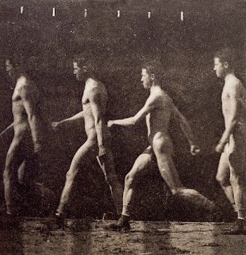 Walking Naked Men. Marey Wheel Photographs of Unidentified Model (ca. 1884) by Thomas Eakins. Original from The Smithsonian. Digitally enhanced by rawpixel.