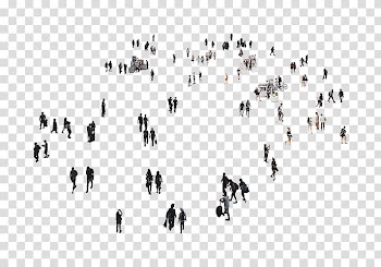 Walking people digital art, Organization Business models for open-source software, Top View PEOPLE transparent background PNG clipart