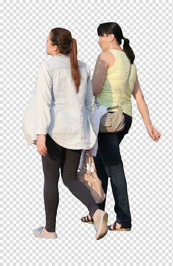 Walking People Silhouette, others transparent background PNG clipart