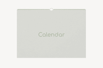 Wall calendar mockup, gray 3D | Free PSD Mockup - rawpixel