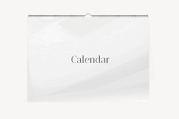 Wall calendar mockup, white 3D | Free PSD Mockup - rawpixel