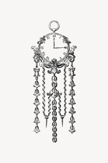 Wall clock collage element, drawing | Free Vector Illustration - rawpixel