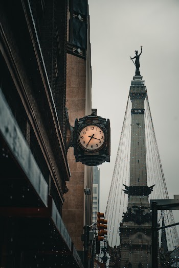 Wall Clock on Street
