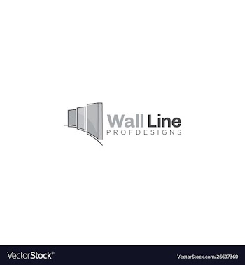 Wall concrete modern mold mix cement logo art icon vector image