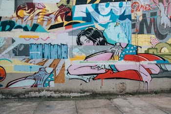 Wall Covered With Graffiti