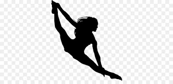 Wall decal Dance Silhouette Acrobatics - Silhouette 