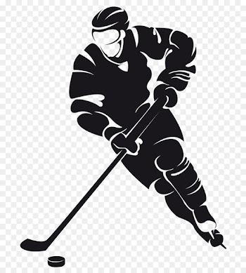 Wall decal Ice hockey Sticker - Cartoon hockey player 
