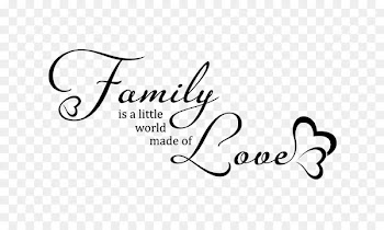 Wall decal Nursery Living room Bedroom Idea - I Love My Family 