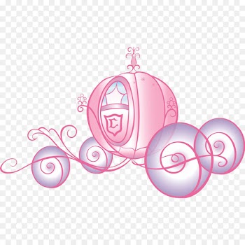 Wall decal Room Disney Princess Sticker - Cartoon red pumpkin carriage 