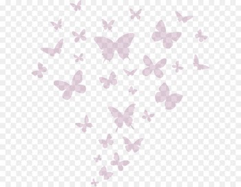 Wall decal Sticker Drawing - pink butterfly 