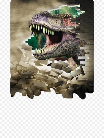 Wall decal Three-dimensional space Sticker Decorative arts Wallpaper - dinosaur 