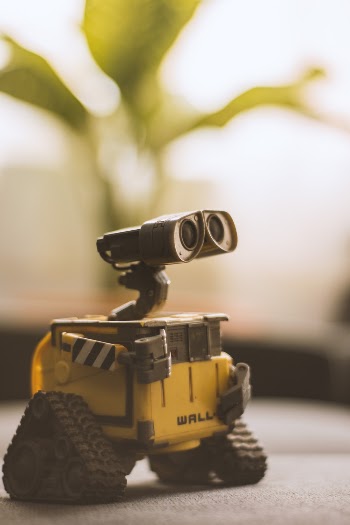 Wall-e Toy on Beige Pad