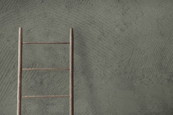 Wall mockup psd with a ladder | Free PSD Mockup - rawpixel