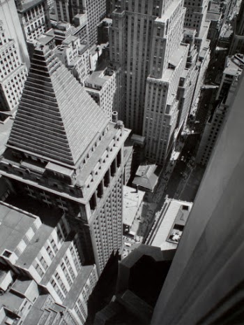 Wall Street, taken from the roof of Irving Trust Co. Building, Manhattan.