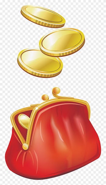 Wallet Coin Purse Cartoon - Pièces D Or Dessin