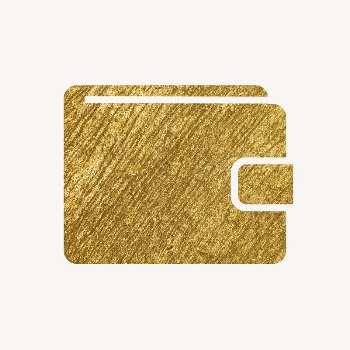 Wallet payment gold icon, glittery | Free Icons - rawpixel