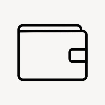 Wallet payment icon, line art | Free Icons - rawpixel