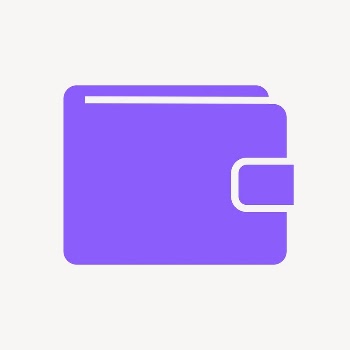 Wallet payment icon, purple flat | Free Icons - rawpixel