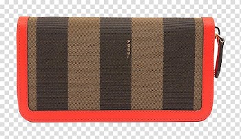 Wallet Red Brand, Ms. spell color Fendi canvas zipper wallet transparent background PNG clipart