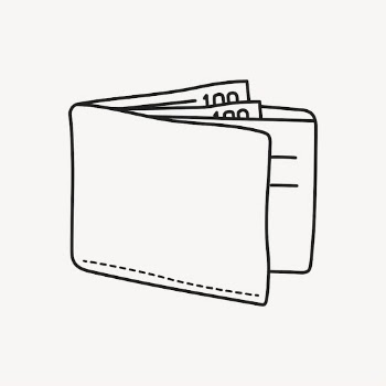 Wallet sticker, finance, money doodle | Free PSD Illustration - rawpixel