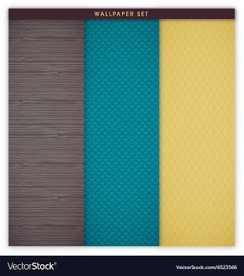 Wallpaper and gift wrapping background texture set vector image