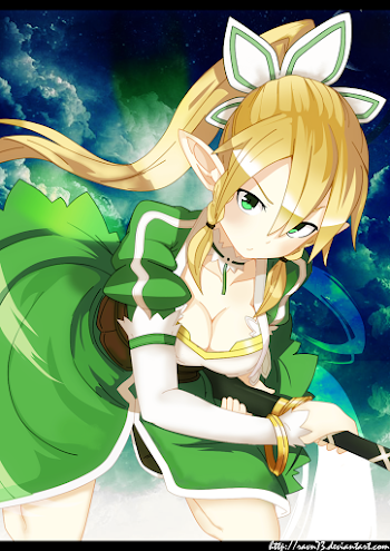 Wallpaper : illustration, blonde, anime, Sword Art Online, cartoon ...