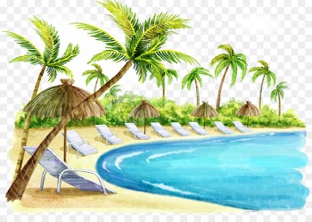 Wallpaper Illustration Image Mural Living room - coconut 