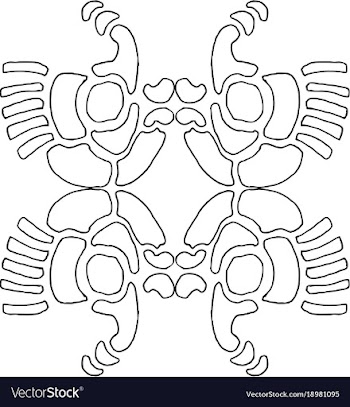 Wallpaper pattern 7-4 vector image