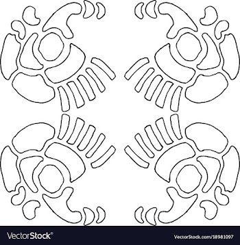Wallpaper pattern 7-5 vector image