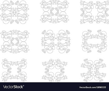 Wallpaper pattern 8 vector image