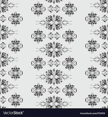  					Wallpaper pattern damask style vector image														
