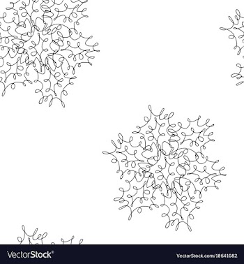 Wallpaper pattern snowflake vector image