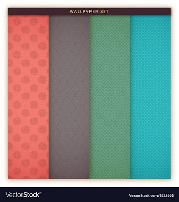 Wallpaper texture and patterns set vector image