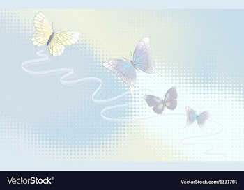  					Wallpaper with butterflies vector image														