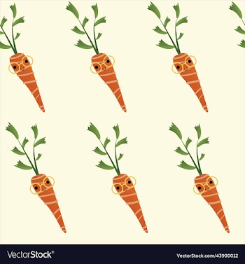 wallpaper with carrots cute carrot in yellow glas
