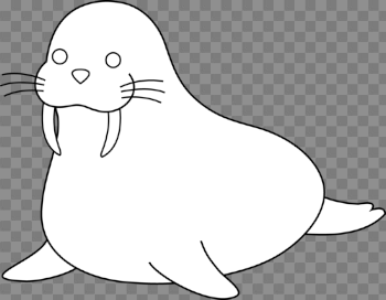 Walrus clipart black and white free images - WikiClipArt