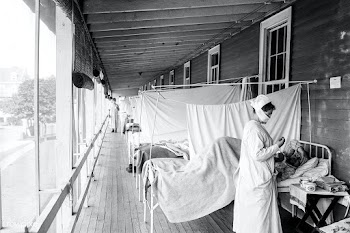 Walter Reed Hospital flu ward (ca. 1910&ndash;1920). Original from Lib.. | Free public domain photo - 2301131
