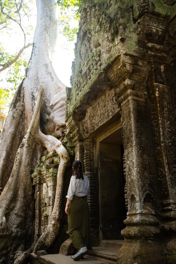 Wandering through magnificient Ta Prom temple in Cambodia trying to believe that it’s real.