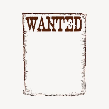 Wanted poster clipart, wild western | Free Vector - rawpixel