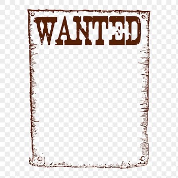 Wanted poster png sticker, wild | Free PNG - rawpixel