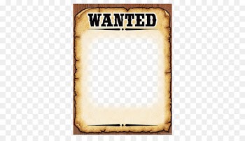 Wanted poster Template American frontier - poster templet 