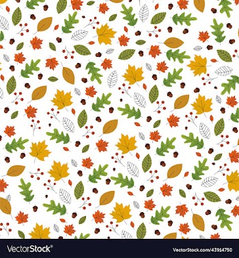 warm and colorful autumn leaves and berries