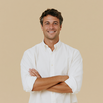 Warm and Genuine Corporate Portrait of Young Man