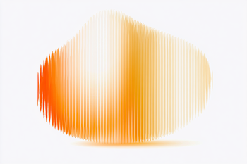 Warm Gradient Abstract Oval